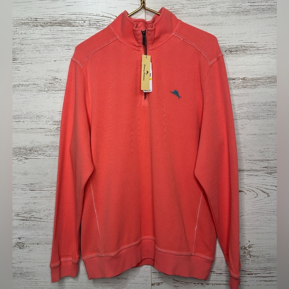 Tommy Bahama Men’s Nassau Half Zip Pullover- NWT - Picture 3 of 5